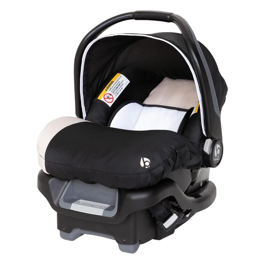 alt="Baby Trend Ally newborn infant car seat with cozy cover, rear-facing baby carrier USA"